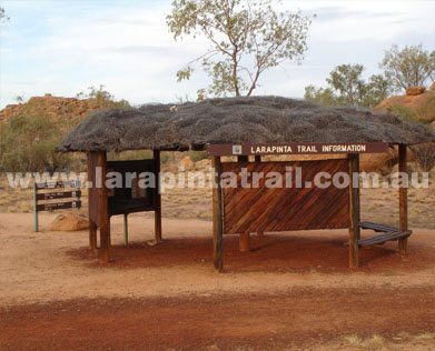 The trailhead. The official start point of the Larapinta Trail.